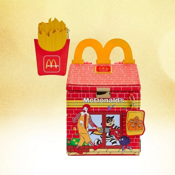 Loungefly McDonalds Happy Meal Mini Backpack and Wallet - Picture 1 of 9